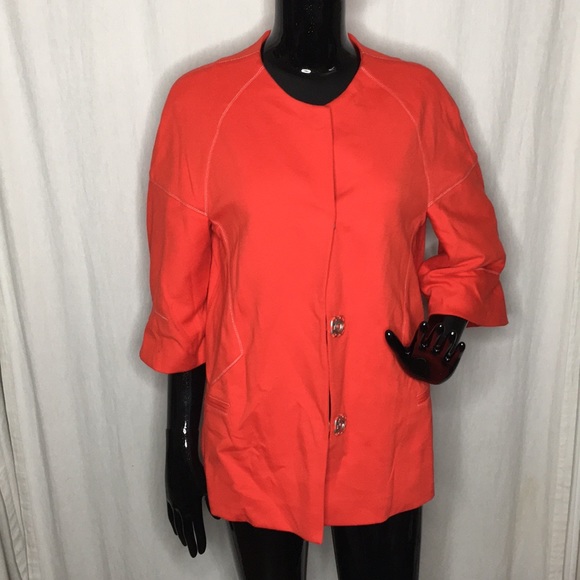 SoCa St. John red 3/4 sleeve coat - Picture 1 of 3